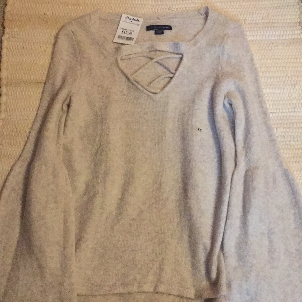 Sweater with cutout